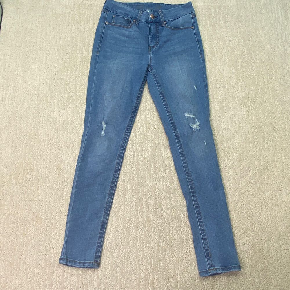 Seven7 Women's Tummy Less High Rise Skinny Jeans Size 6